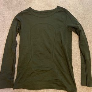 olive lululemon long sleeve